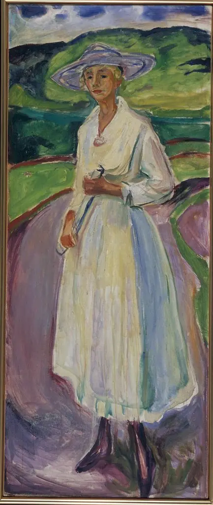Woman in a White Dress, by Edvard Munch