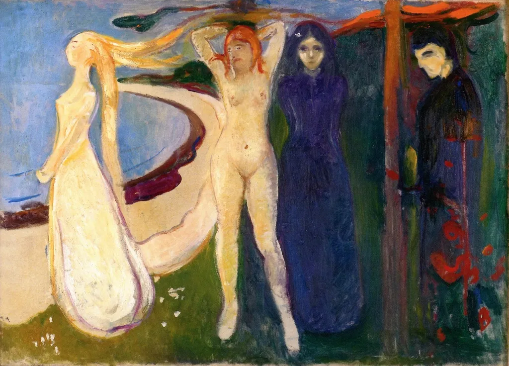 Woman. Sphinx, by Edvard Munch, oil, 1898