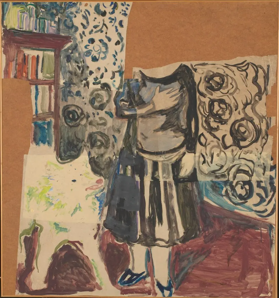 Woman with Samoyed, by Edvard Munch