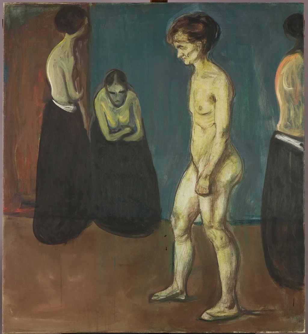 Women in Hospital, by Edvard Munch, oil, 1899