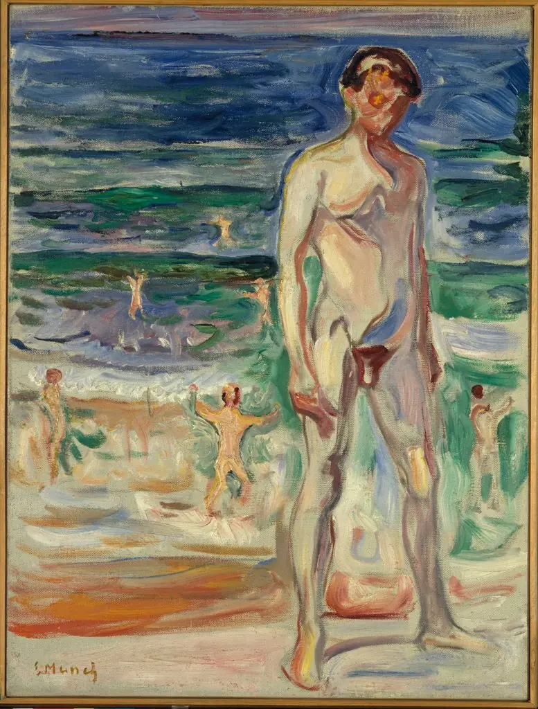 Young Man on the Beach, by Edvard Munch