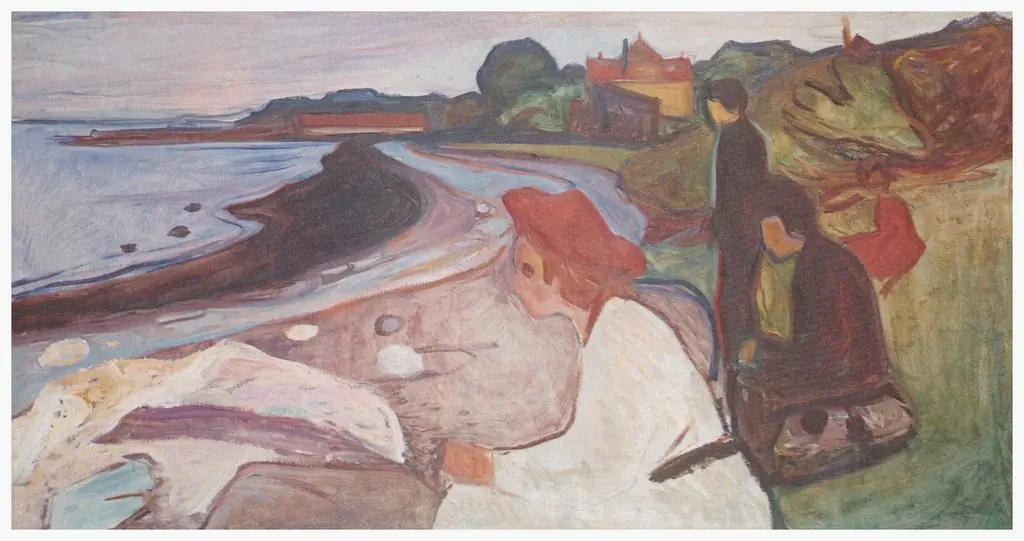 Young People on the Beach (The Linde Frieze), by Edvard Munch