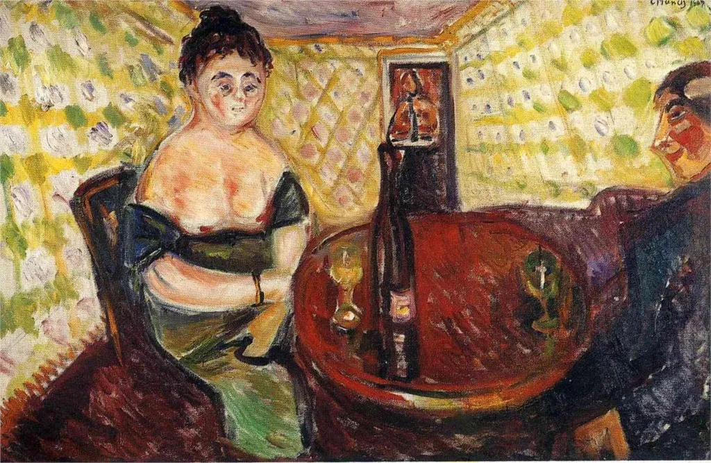 Zum Süssen Mädel, by Edvard Munch, oil, 1907
