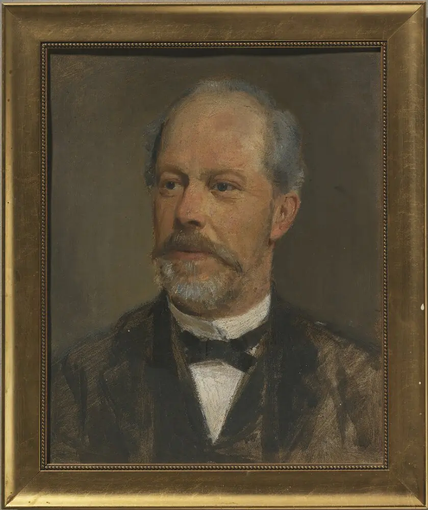 Gustaf Jakob Edelstam (1831-1892), jur.dr., landshövding i Kalmar län, hovrättsassessor, gift med Eva Carolina Gustava von Post, by Edvard Perséus