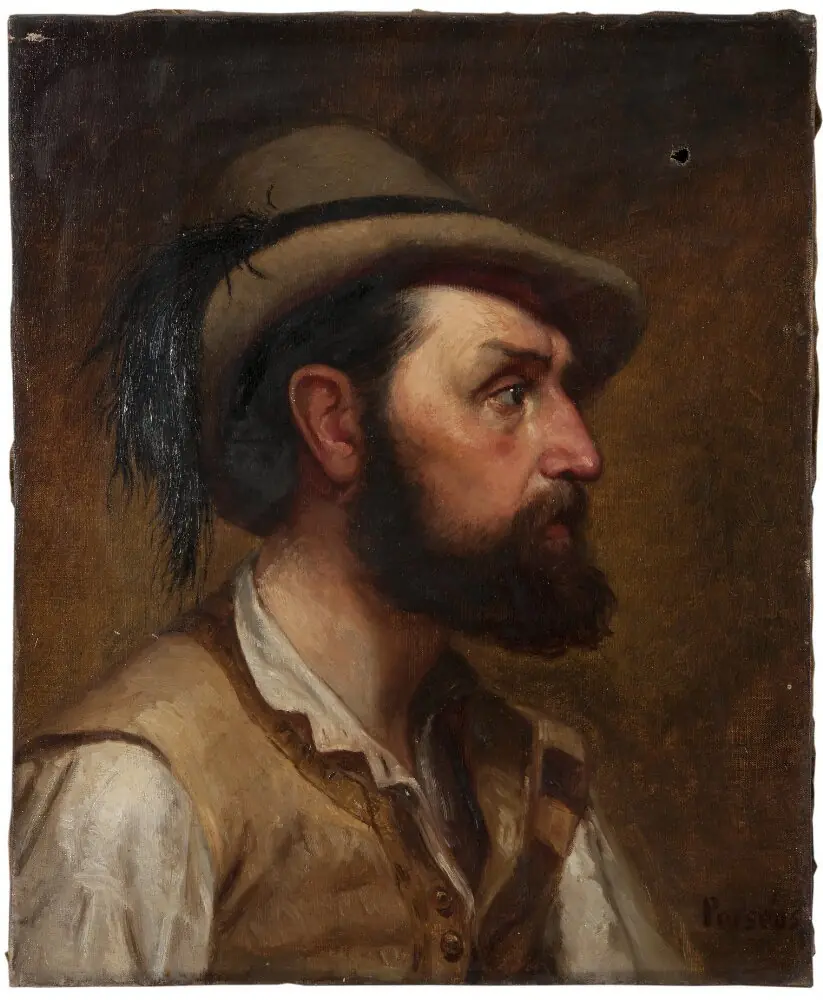 Självporträtt som jägare, by Edvard Perséus
