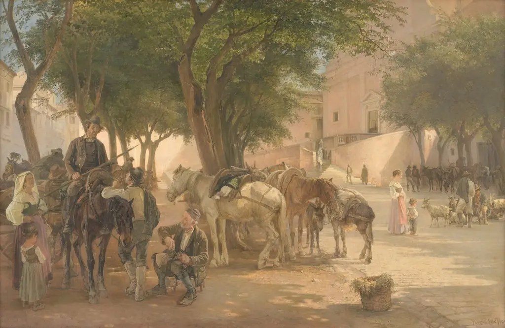 At the Capuchin Monastery in Rome, by Edvard Petersen