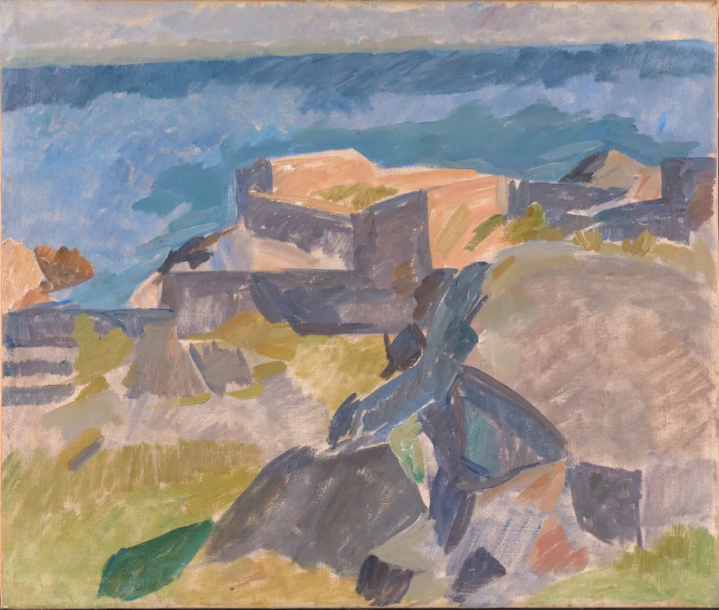 Landscape from Christiansø, by Edvard Weie, oil, 1914
