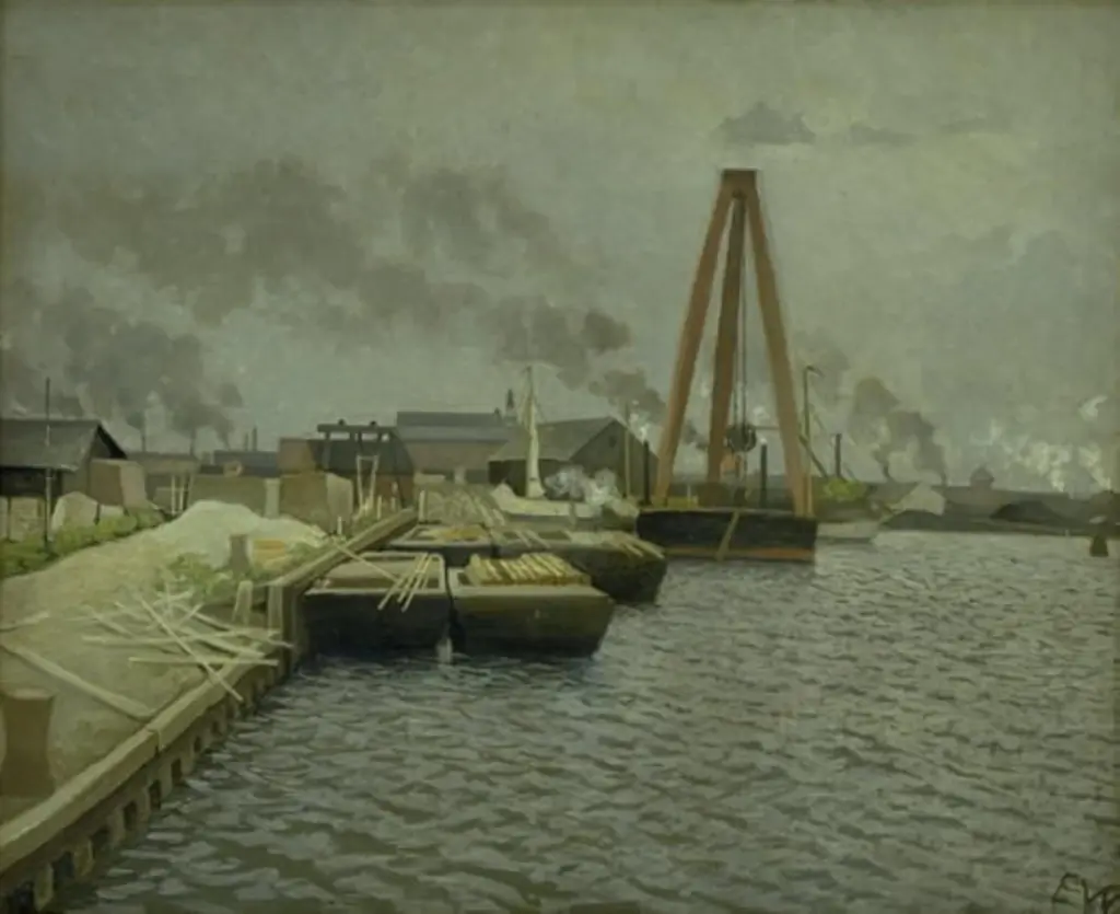 Refshaleøen. The Copenhagen Harbour, by Edvard Weie