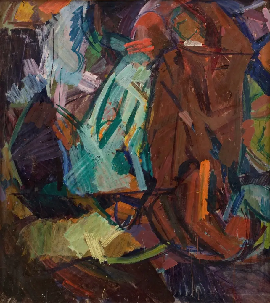 Study after Delacroix's "Dante og Vergil", by Edvard Weie