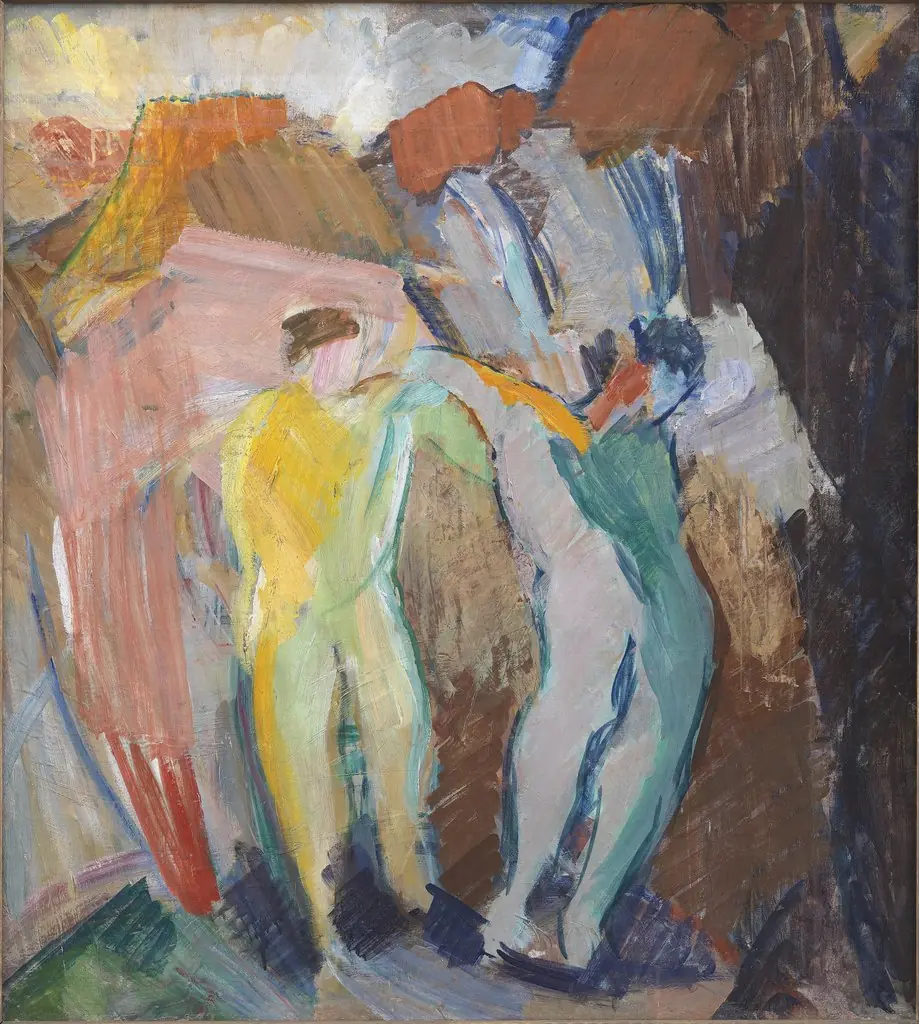 Two Genii. Sketch, by Edvard Weie