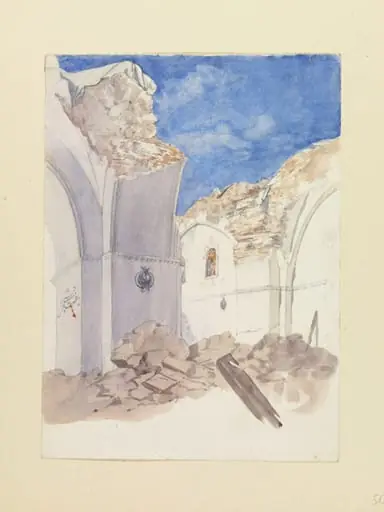 Part of ruined mosque, by Edward Armitage