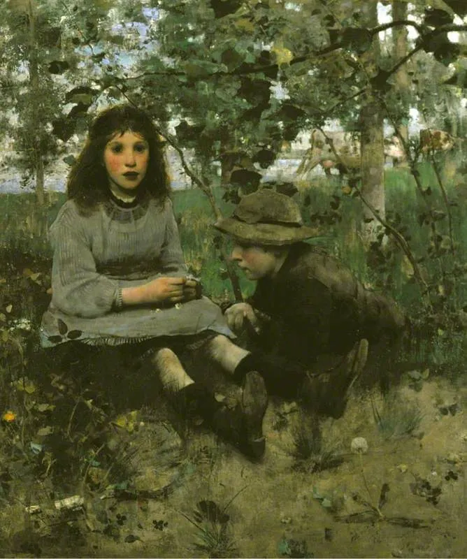 A Daydream, by Edward Arthur Walton, oil, 1893