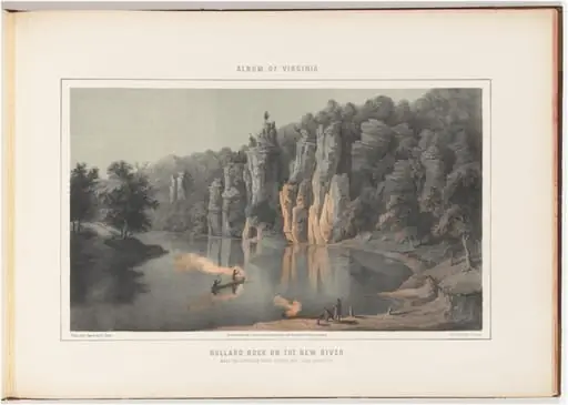 Bullard Rock on the New River, by Edward Beyer
