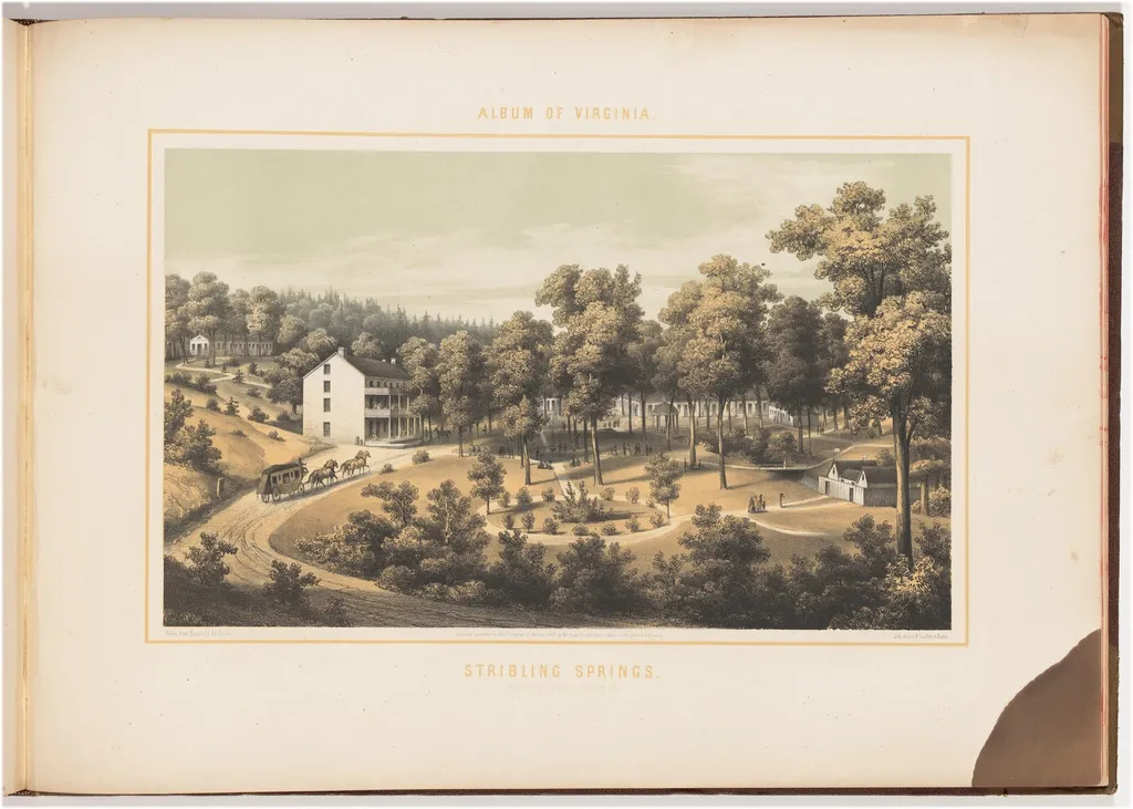 Stribling Springs, by Edward Beyer, ink, 1857