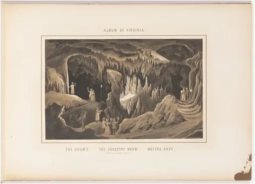 The Drums and the Tapestry Room, Weyers Cave, by Edward Beyer
