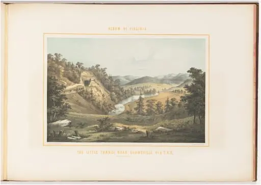 The Little Tunnel Near Shawsville, Virginia and Tennessee Railroad, by Edward Beyer