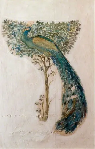 A Peacock, by Edward Burne-Jones, 1875