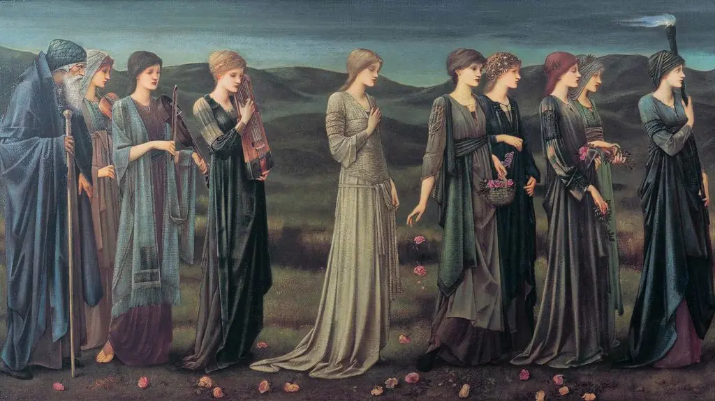 Psyche's wedding, by Edward Burne-Jones