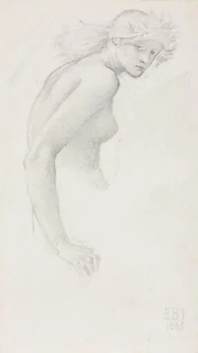 Study of a Female Figure, by Edward Burne-Jones