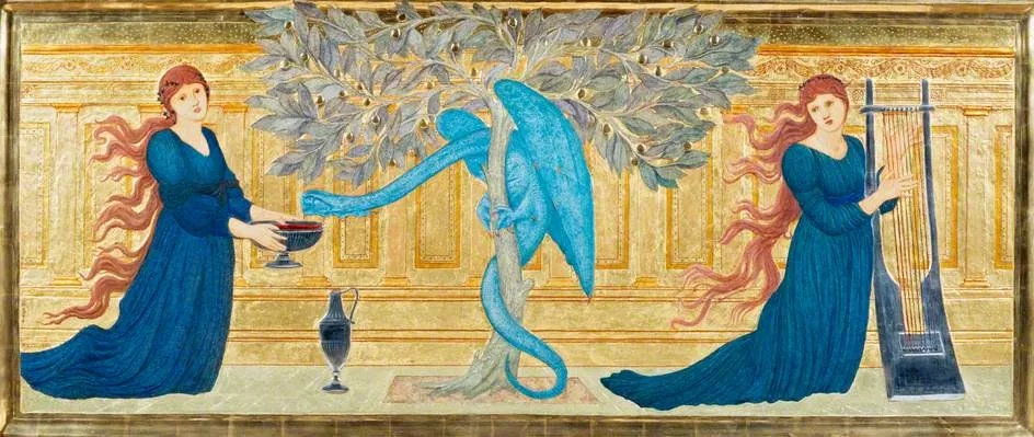 The Garden of the Hesperides, by Edward Burne-Jones, tempera, 1891