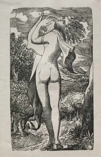 Bacchante or The Player on The Lyre, by Edward Calvert