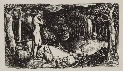 Ideal Pastoral Life, by Edward Calvert