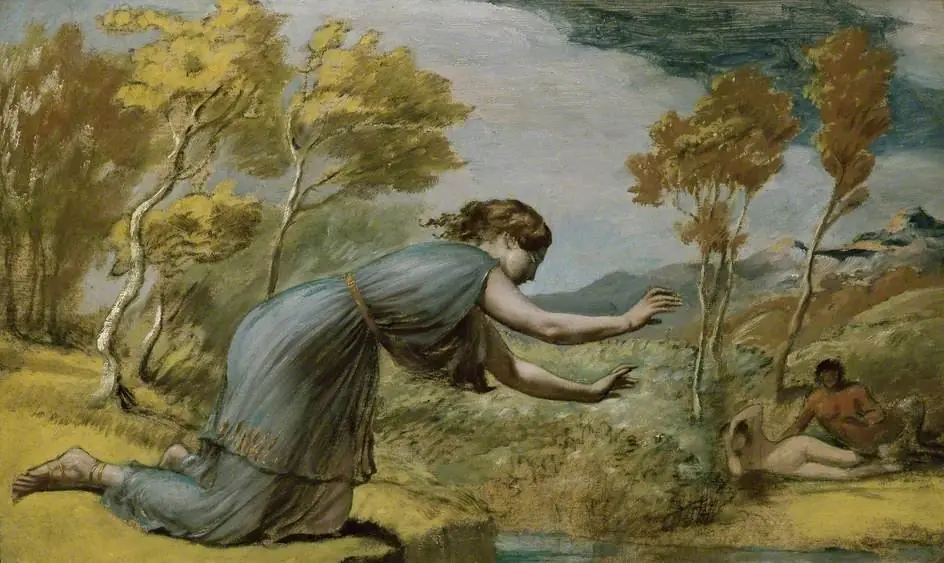 Psyche at the Stream, by Edward Calvert