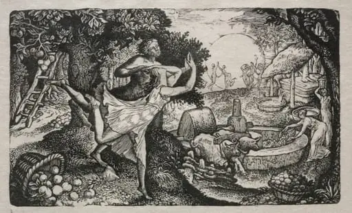 The Cyder Feast: A Vision of Joy and Thanksgiving, by Edward Calvert