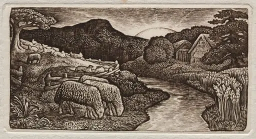 The Sheep of His Pasture, by Edward Calvert