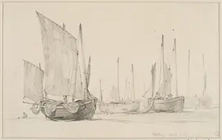 Boats on the beach at Hastings