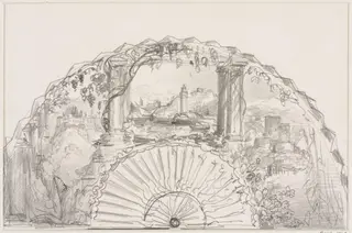 Fan design, by Edward Cooke