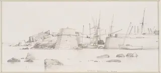 North Berwick Pier, by Edward Cooke, 1838