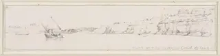 Part of the cliffs of Gebel et Tayr, by Edward Cooke