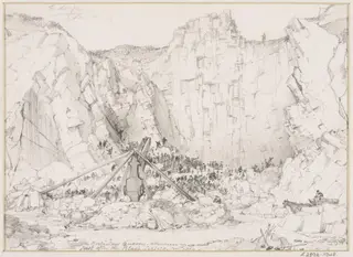 Rubislaw Quarry, Aberdeen - Just after the Blast, by Edward Cooke