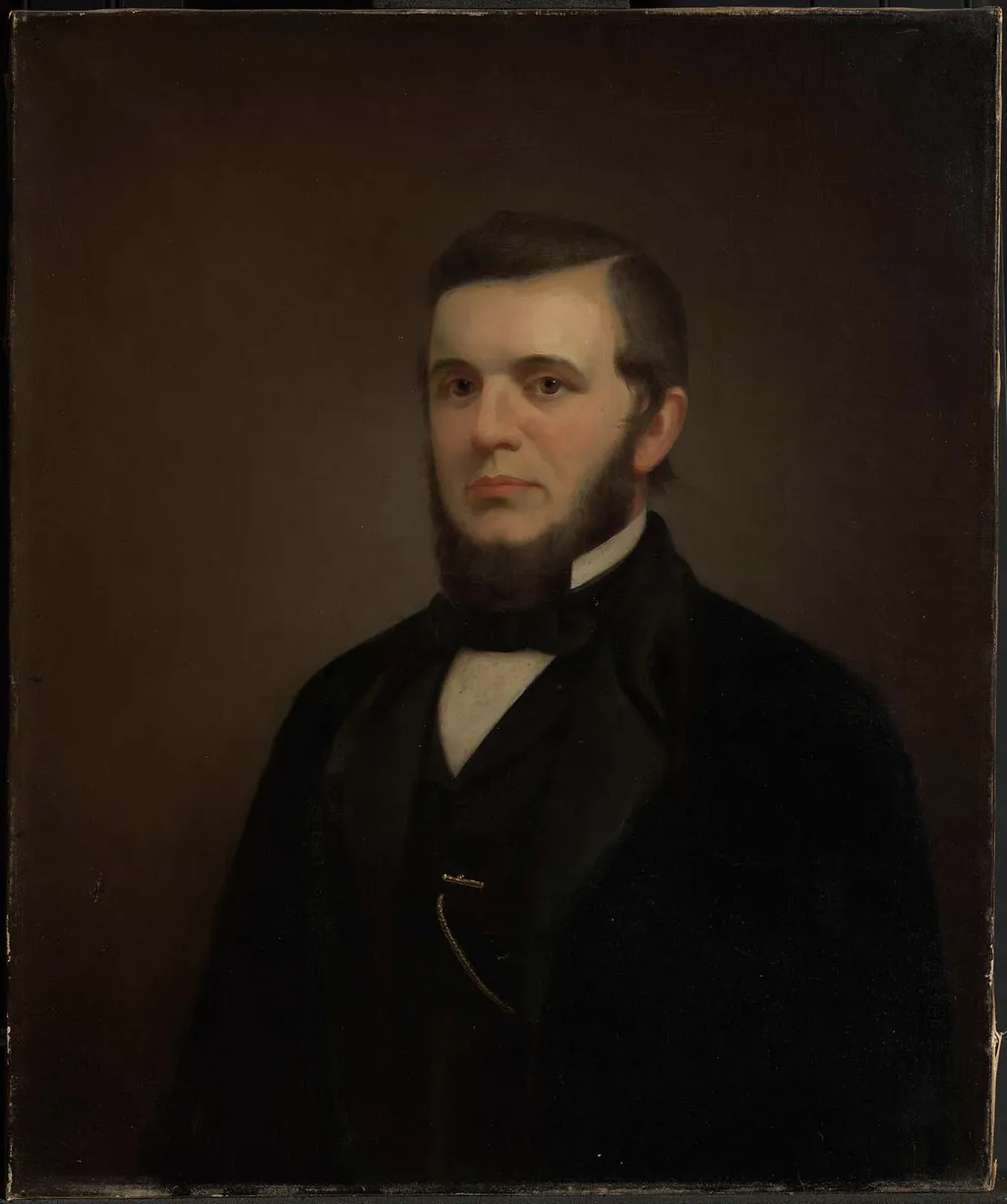 Portrait of Edward Gleason, by Edward Dalton Marchant, oil, 1856