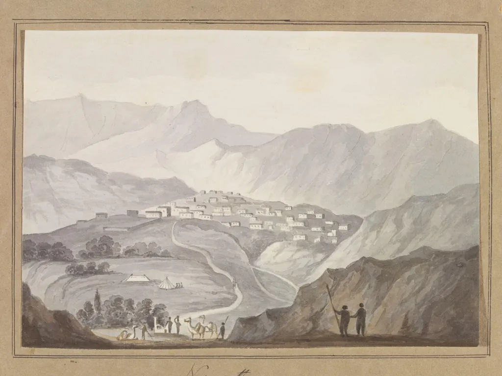 Nazareth, by Edward Daniel Clarke, watercolor, 1806