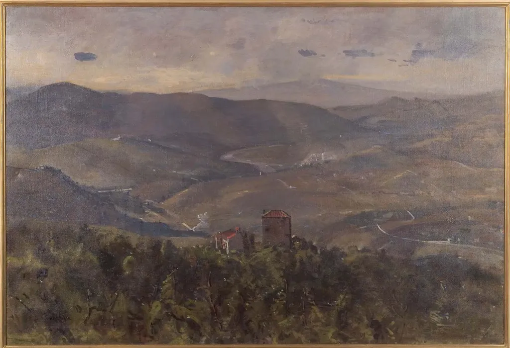 Italian Landscape, by Edward Darley Boit, oil, 1887