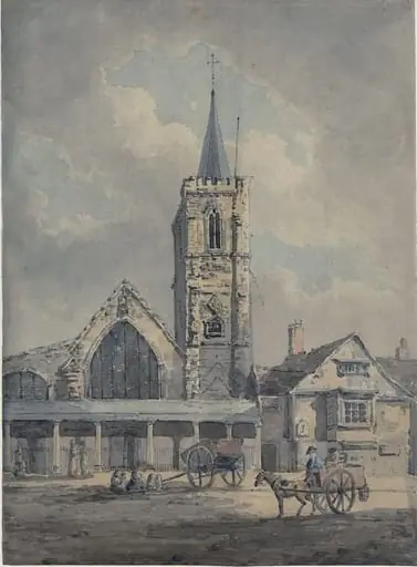 A Church in a Market Place, by Edward Dayes