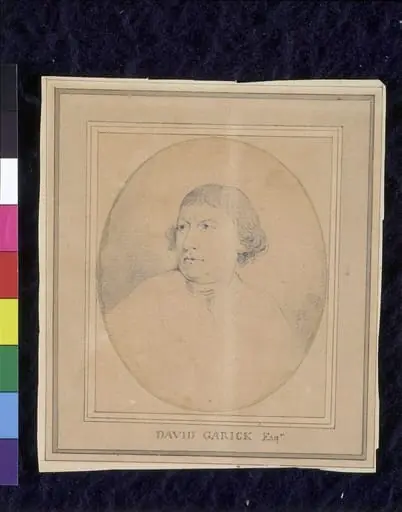 David Garrick, Actor (1716-1779). Head., by Edward Edwards