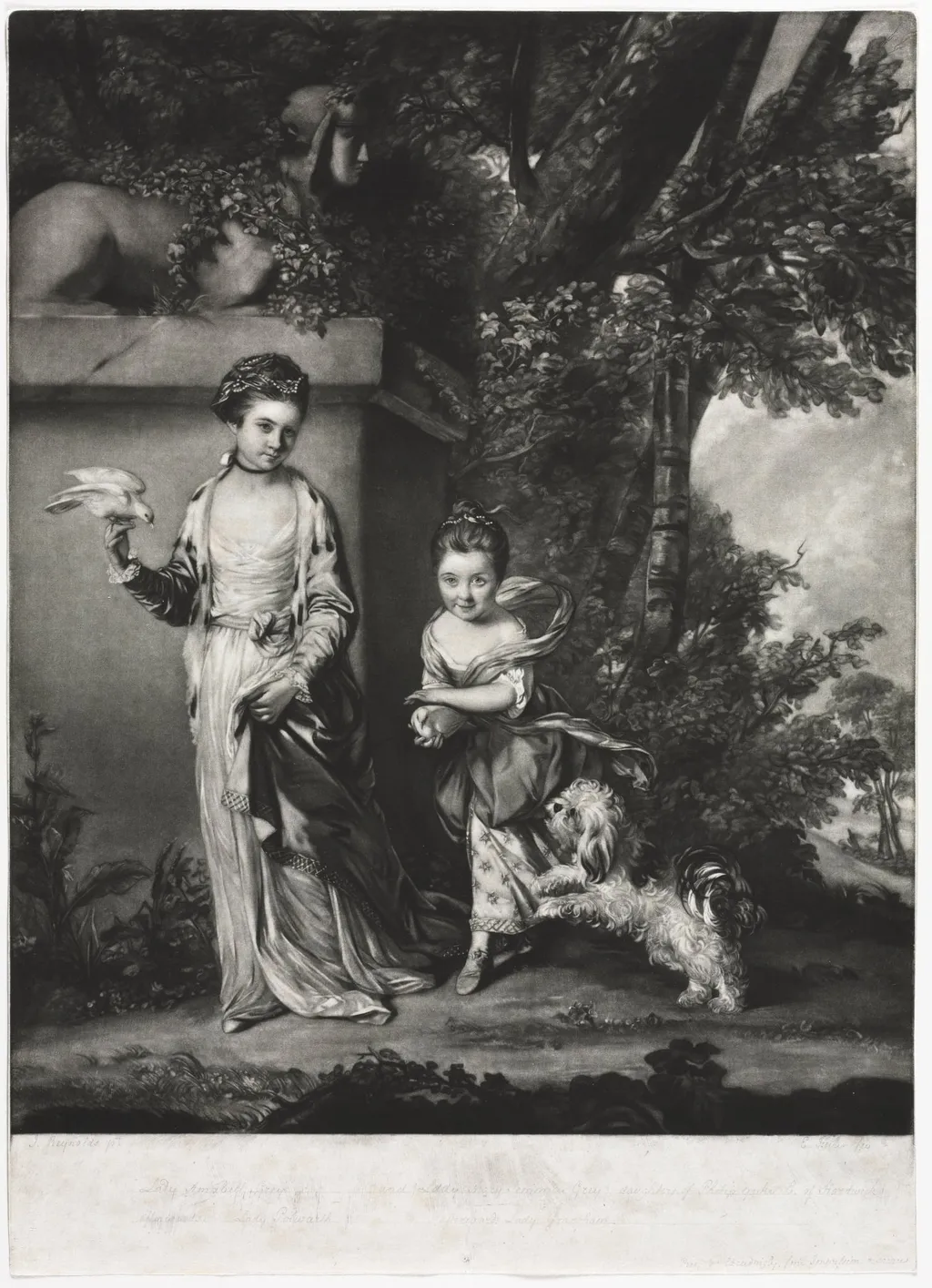 The Ladies Amabel and Mary Jemima Yorke, by Edward Fisher, 1761