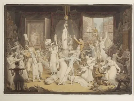 An elegant establishment for young ladies, by Edward Francis Burney