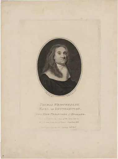 Thomas Wriothesley, Earl of Southampton, by Edward Harding