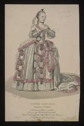 Print portraying Sophie Arnold, by Edward Hargrave