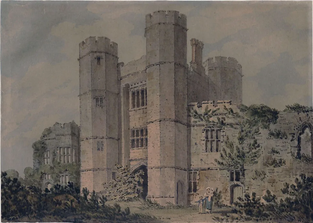 Titchfield House near Fareham, Hampshire, by Edward Hawke Locker, watercolor, 1803