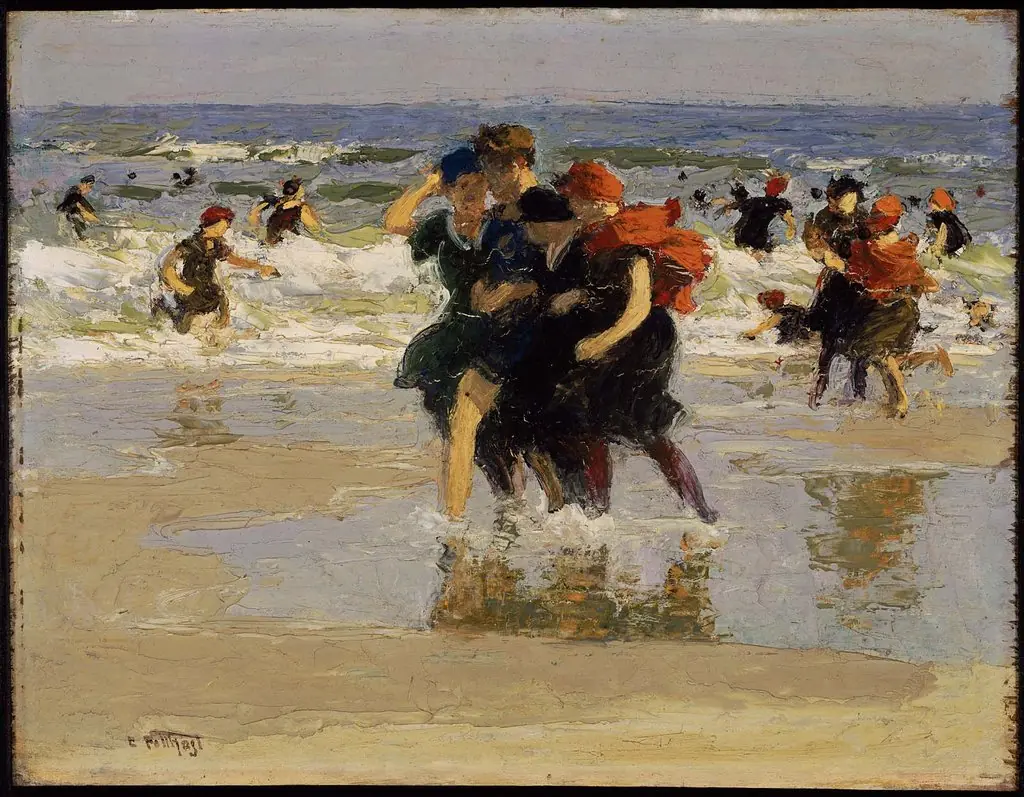 At the Seaside, by Edward Henry Potthast