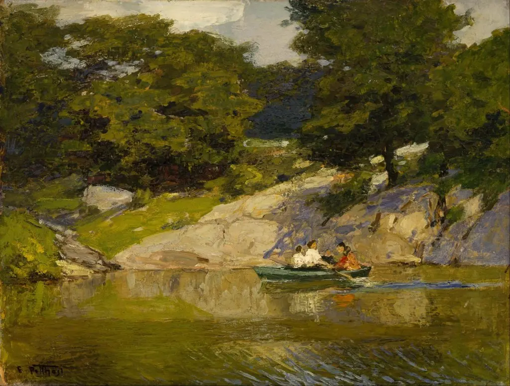 Boating in Central Park, by Edward Henry Potthast
