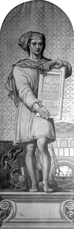 Ghiberti (1378–1455) (design for a mosaic in the Victoria and Albert Museum), by Edward Henry Wehnert