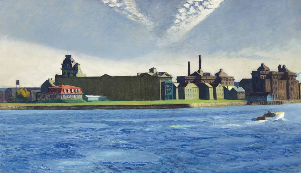 Blackwell's Island, by Edward Hopper, oil, 1928