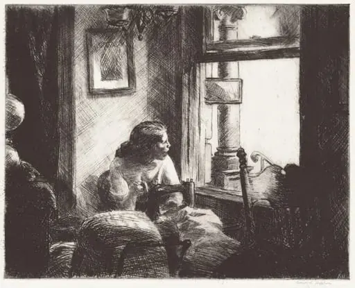 East Side Interior, by Edward Hopper