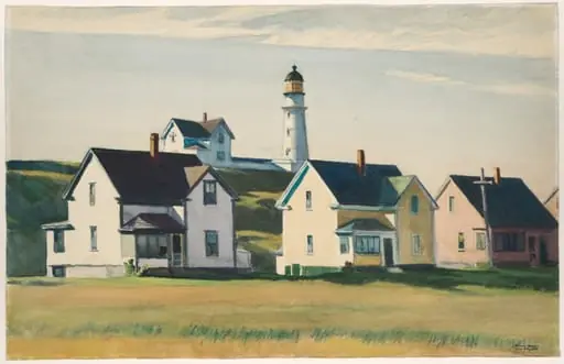 Lighthouse Village (also known as Cape Elizabeth), by Edward Hopper